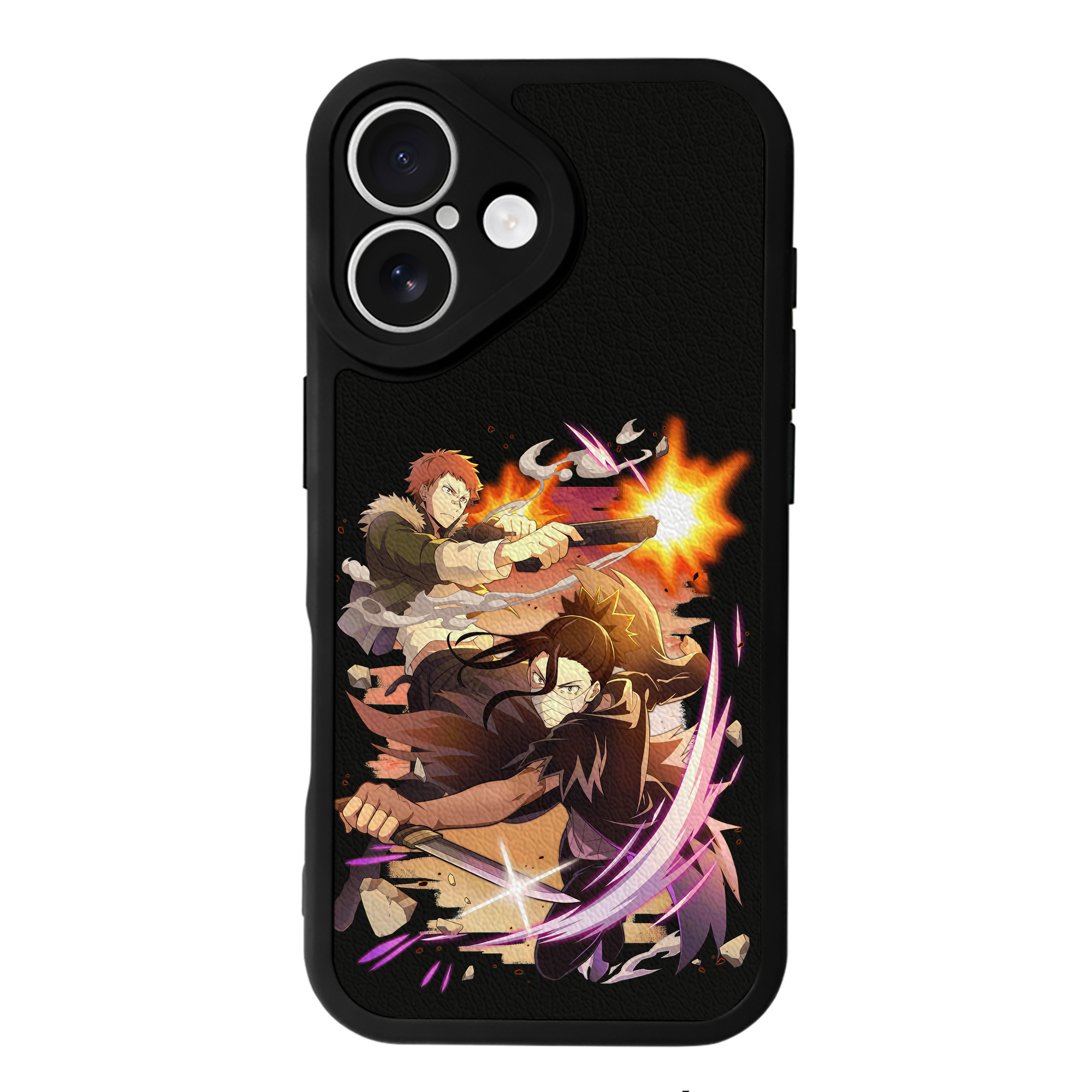 （画像用） 文豪ストレイドッグス Bungo Stray Dogs 【iPhone 16シリーズ対応】シリコンスマホケース（レザー調） 材質：シリコン
